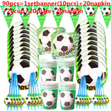 Football Theme Disposable Party Tableware Birthday Party Decor