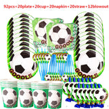 Football Theme Disposable Party Tableware Birthday Party Decor