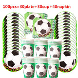 Football Theme Disposable Party Tableware Birthday Party Decor