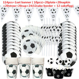 Football Theme Disposable Party Tableware Birthday Party Decor