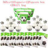 Football Soccer Cake Cupcake Toppers for Birthday Party Decoration