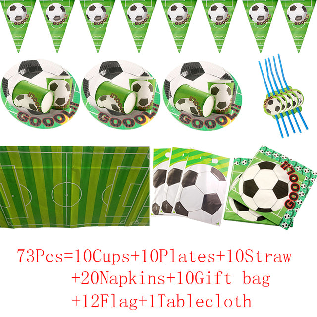 Football Soccer Cake Cupcake Toppers for Birthday Party Decoration