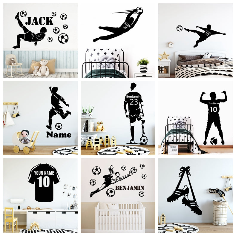 Large Football Soccer Wall Sticker For Kids Bedroom decor