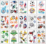 15pcs/set Kids Temporary Tattoos Football Soccer Fan Sticker