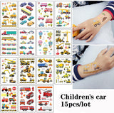 15pcs/set Kids Temporary Tattoos Football Soccer Fan Sticker