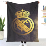 Real Madrids Blanket Plaid Flannel Throw Printed Quilts 3d Print Keep Warm Sofa Bedroom Sherpa Blankets Family Bed Bedding