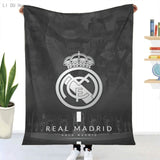 Real Madrids Blanket Plaid Flannel Throw Printed Quilts 3d Print Keep Warm Sofa Bedroom Sherpa Blankets Family Bed Bedding