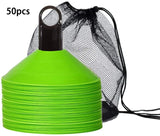 Set of 50 Agility Soccer Cones With Carry Bag And Holder