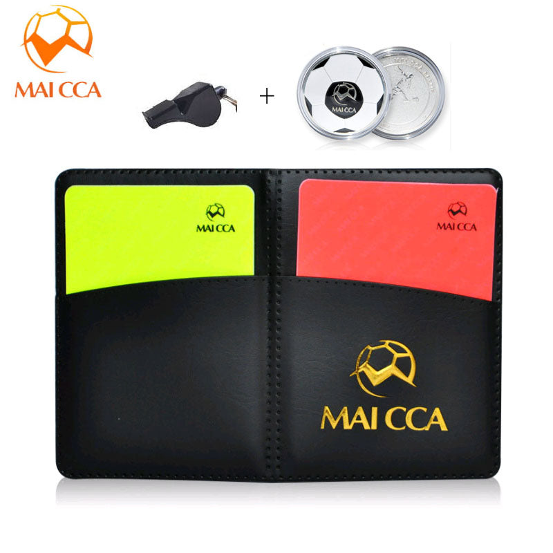 Soccer Referee Cards with Pencel Book Coins Set