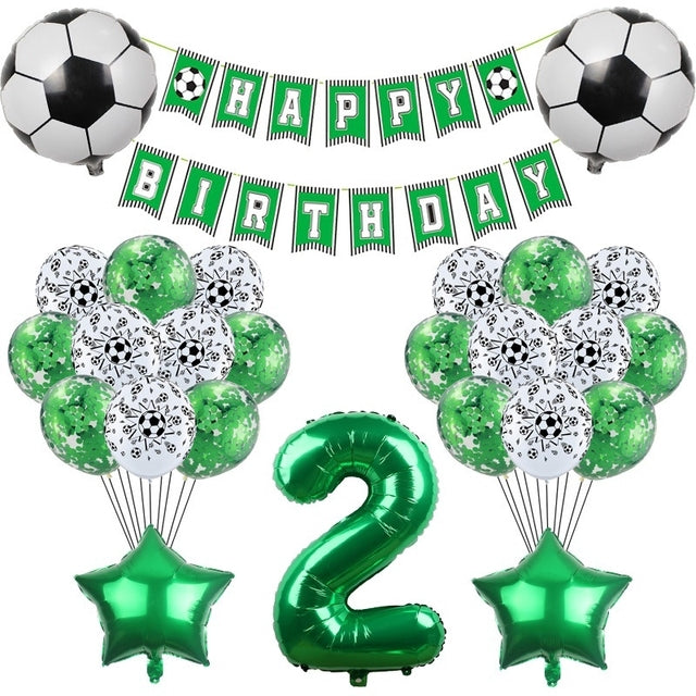 Soccer Sports Balloons Set For Football Birthday Party Decorations