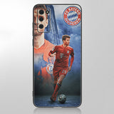 Football star player Case For Samsung Galaxy A12 A02S A22 A32 A52 A72 A71 A51 A41 A31 A21 A11 A50 A70 A10S A20S Black Soft Cover