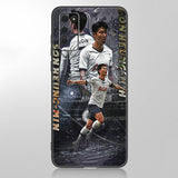 Football star player Case For Samsung Galaxy A12 A02S A22 A32 A52 A72 A71 A51 A41 A31 A21 A11 A50 A70 A10S A20S Black Soft Cover