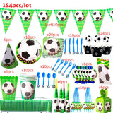 Football Theme Disposable Party Tableware Birthday Party Decor