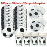 Football Theme Disposable Party Tableware Birthday Party Decor