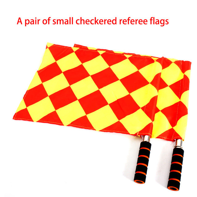 Soccer referee flag Fair Play Sports match Football Linesman flags Referee equipment