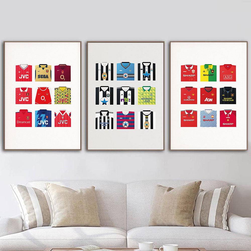 Nordic Poster Manchester United Classic Shirts Canvas Painting