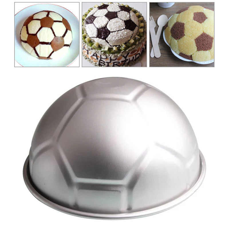 Football Half Round Ball Shaped Cake Mold For Birthday Decor