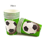 Soccer Football Theme Kids Party Birthday Party Decoration Set Cup