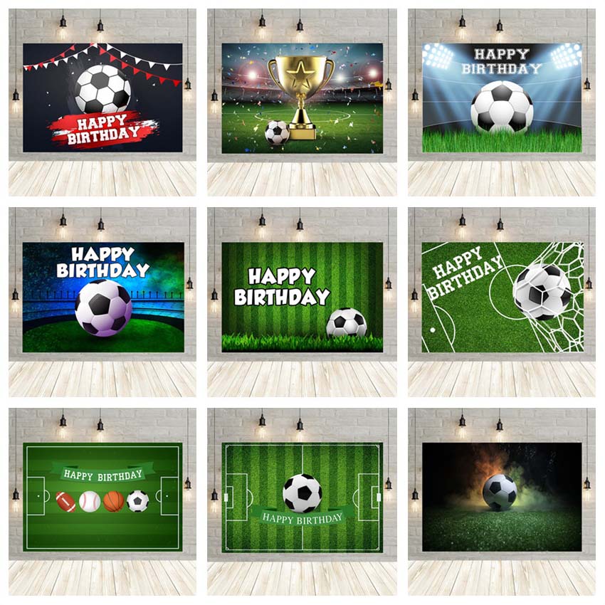 Soccer Field Stadium Grassland Background Decoration