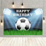 Soccer Field Stadium Grassland Background Decoration