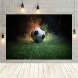 Soccer Field Stadium Grassland Background Decoration