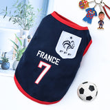 Summer French Bulldog Pet Soccer Vest Shirt Mesh Puppy Big Dog Clothes for Small Large Dogs Pug Shirts Mascotas Clothing Costume