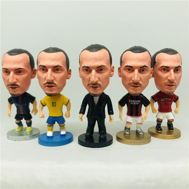 Figurine de poupée de football Figurines de joueur de club de dessin animé