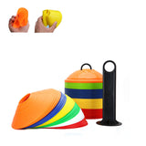 10Pcs Agility Disc Cone Set With Plastic Stand Holder