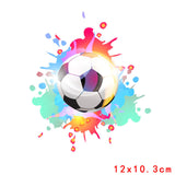 Rainbow Iron Thermo Sticker For Clothing Football