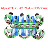 2022 Green Football World Cup Theme Cutlery Sets