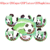 2022 Green Football World Cup Theme Cutlery Sets