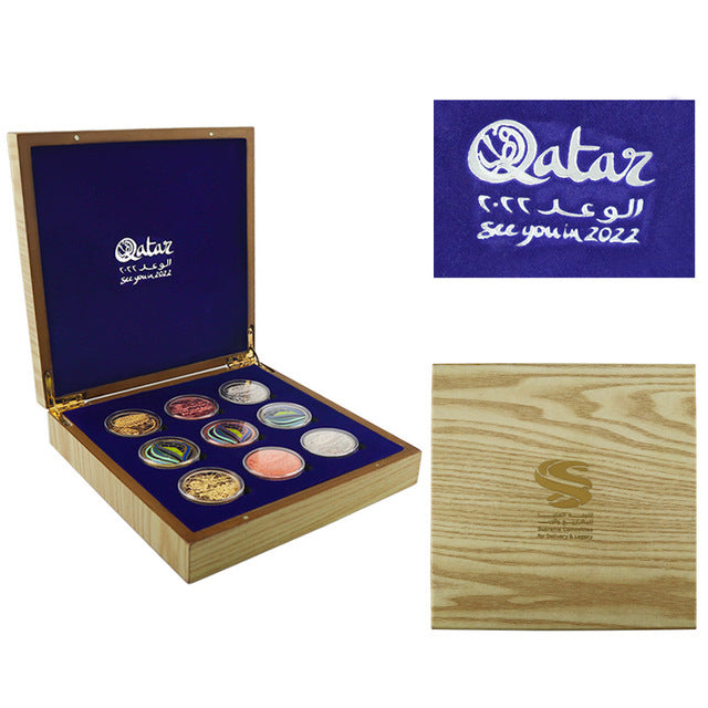 2022 Qatar World Cup Metal Commemorative Coins