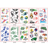 Waterproof football tattoo stickers