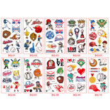 Waterproof football tattoo stickers