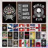 Game Bar Darts Metal Plate World Cup Cheer Painting