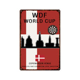 Game Bar Darts Metal Plate World Cup Cheer Painting