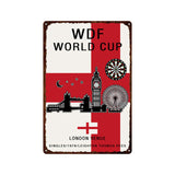 Game Bar Darts Metal Plate World Cup Cheer Painting