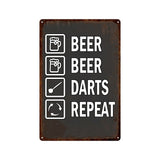 Game Bar Darts Metal Plate World Cup Cheer Painting