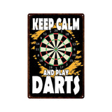 Game Bar Darts Metal Plate World Cup Cheer Painting