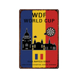 Game Bar Darts Metal Plate World Cup Cheer Painting