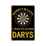 Game Bar Darts Metal Plate World Cup Cheer Painting