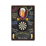 Game Bar Darts Metal Plate World Cup Cheer Painting