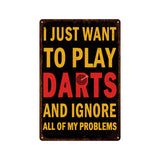 Game Bar Darts Metal Plate World Cup Cheer Painting