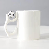 Soccer Ball Design Sports Latte Coffee Tea Cup