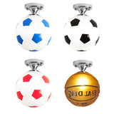 Soccer Ball Ceiling Light Football Basketball LED Lights