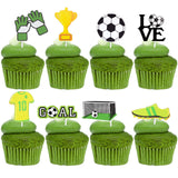 Football Cake Topper for Boy Girl Soccer Happy Birthday Decoration