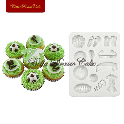 Soccer/Football/Jersey Silicone Mold DIY Cake Decorating Tools