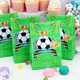 Soccer Theme Favor Box Cupcake Decorations Kids Party