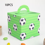 Soccer Theme Favor Box Cupcake Decorations Kids Party