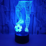 Football Lover 3D LED Night Lights with remote